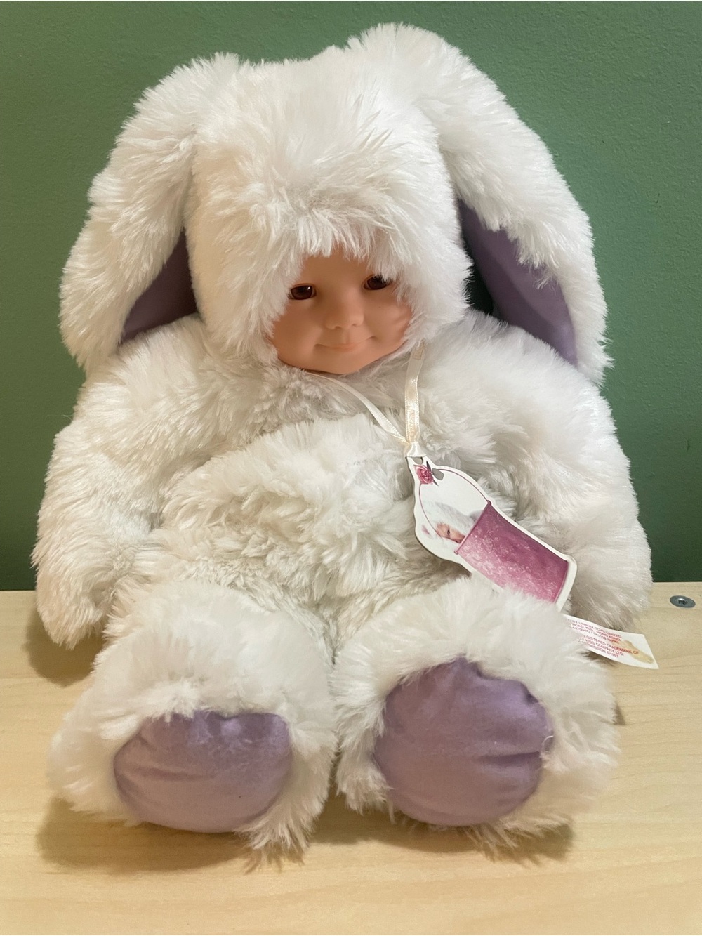 Anne Geddes bunny baby 14” vintage